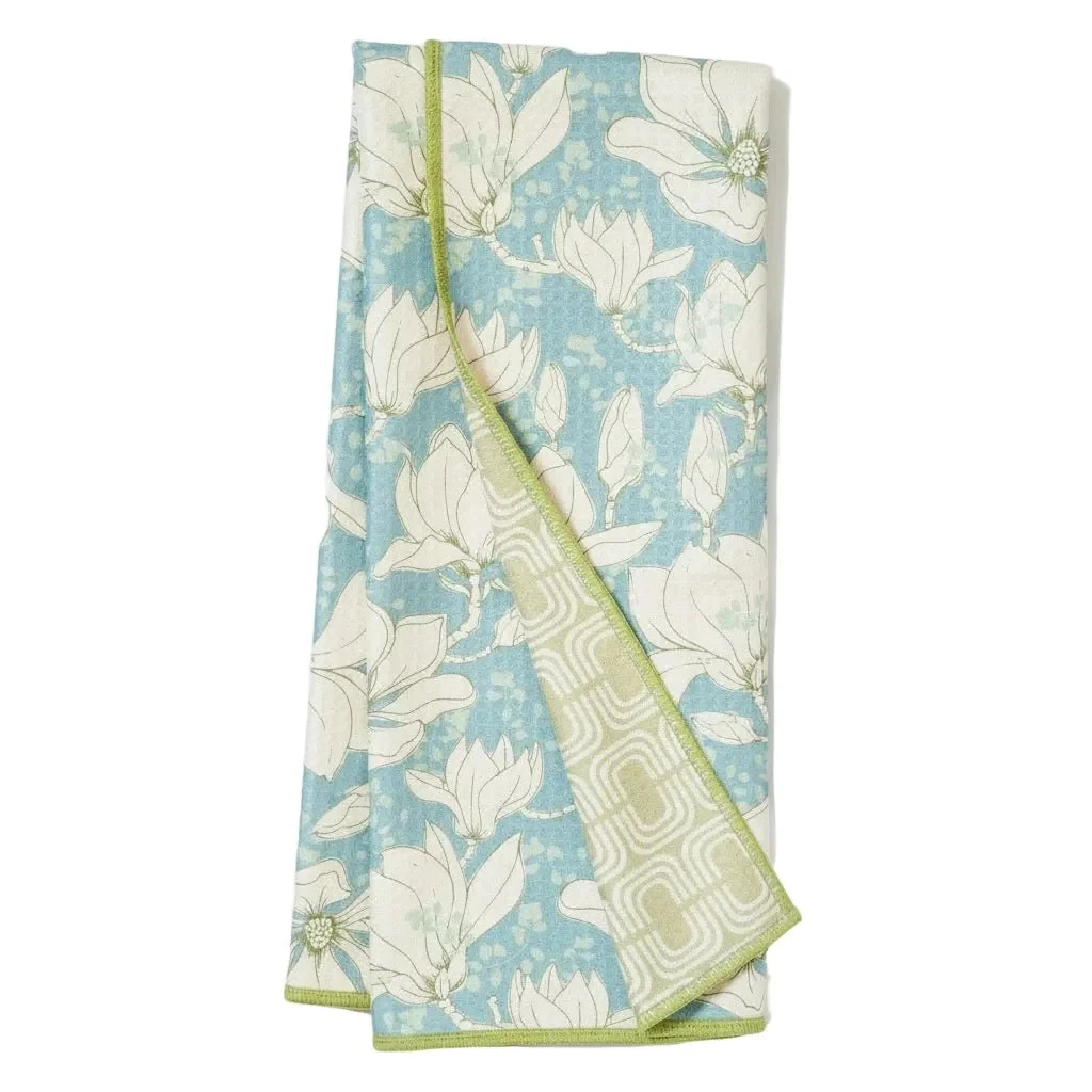 Once Again Home Dreamy Magnolia Anywhere Reversible Towel - Mist