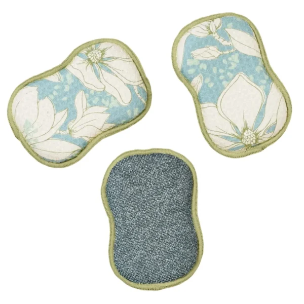 Once Again Home Dreamy Magnolia ReUsable Sponges - Mist, Set of 3