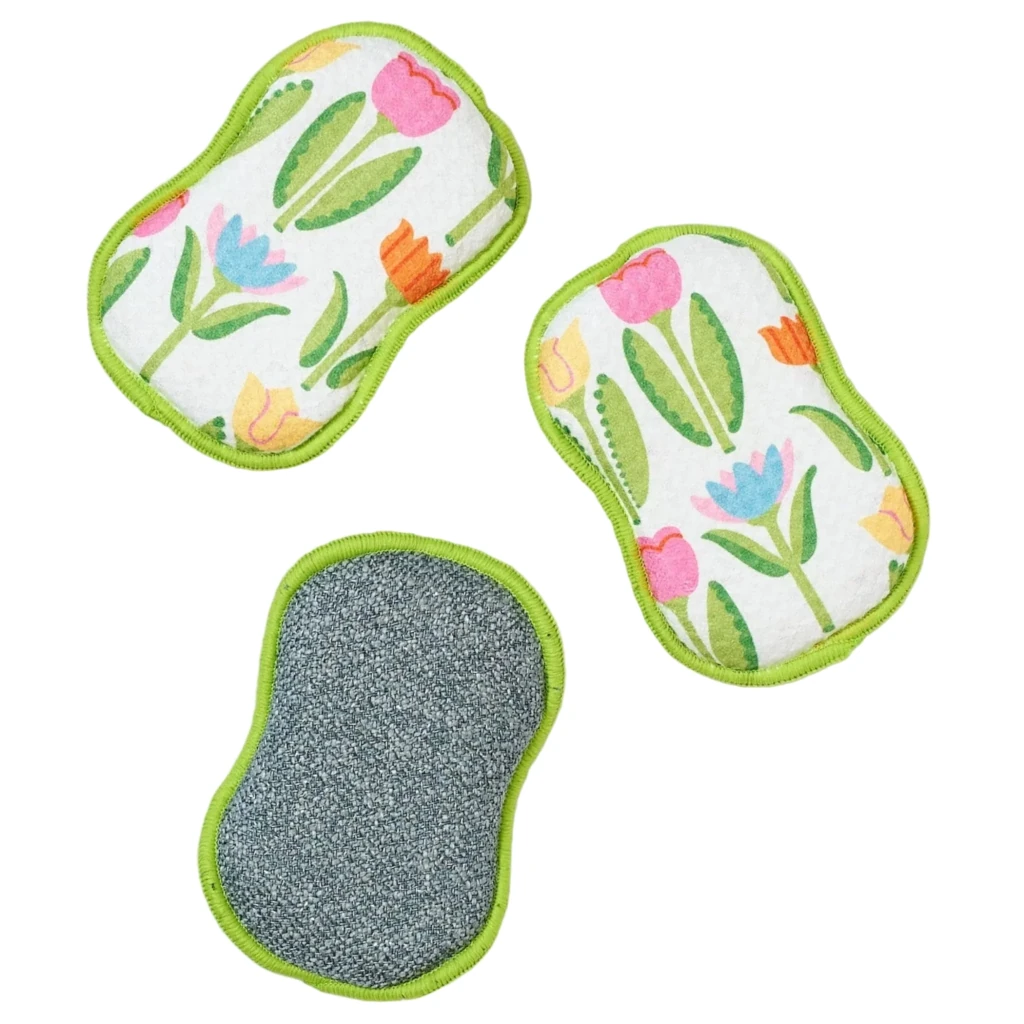 Once Again Home Mary Engelbreit Tulips ReUsable Sponges, Set of 3