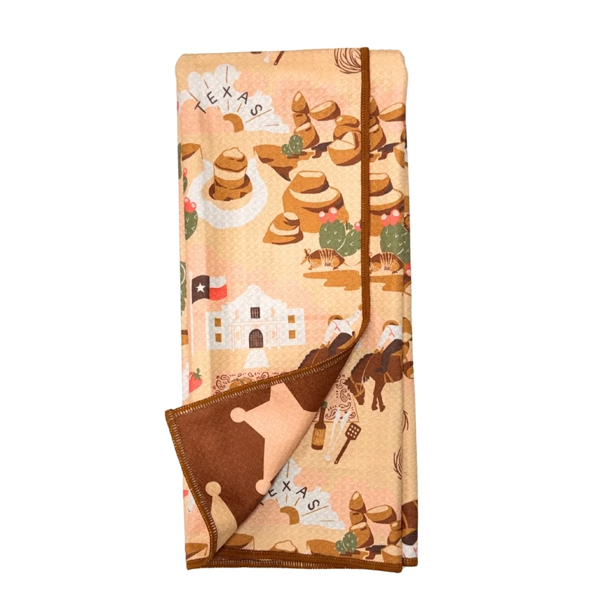 Once Again Home Texas Anywhere Reversible Towel
