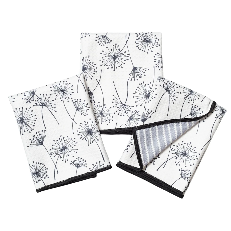 Once Again Home Whispers Reversible Mighty Mini Towel Set of 3 - Milk