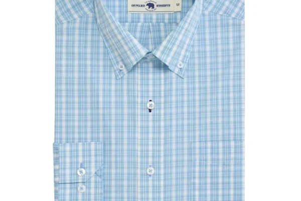 Onward Reserve Tupelo Classic Fit Quad Shirt - Riviera
