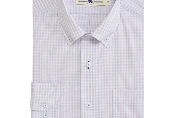Onward Reserve Walton Classic Fit Quad Shirt - Sea Pink