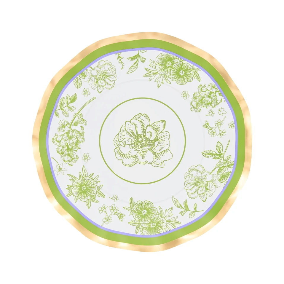 Sophistiplate Easter Toile Salad Paper Plate, Pack of 8