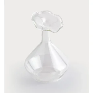 Tizo Glass Vase Angeled Neck - Clear