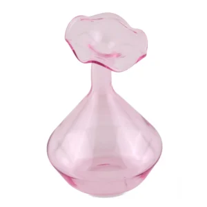 Tizo Glass Vase Angeled Neck - Pink
