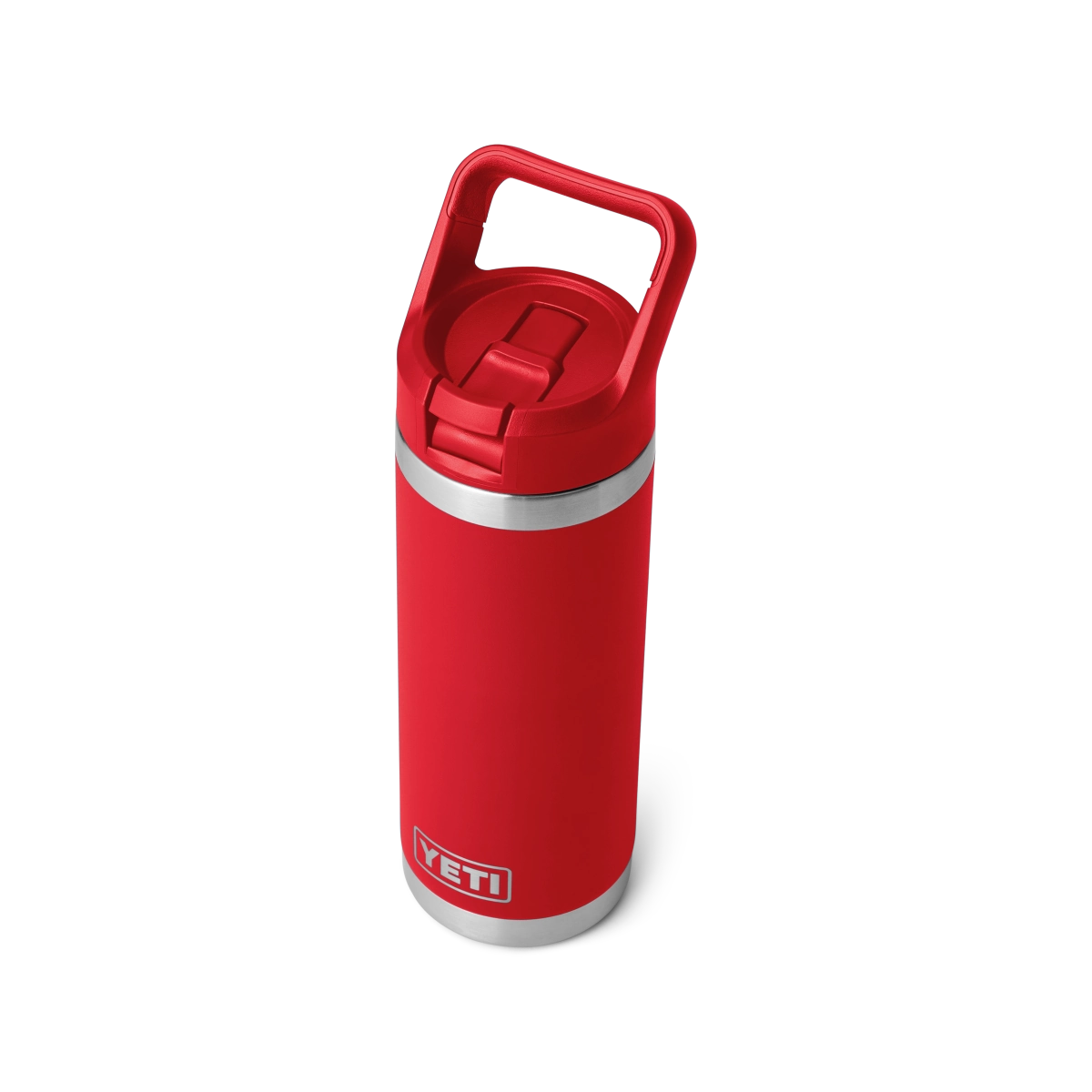 Yeti Rambler 18oz Water Bottle with Color Matched Straw Cap - Rescue Red