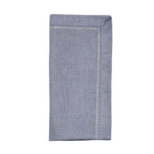 Kim Seybert Classic Napkin in Dusty Blue
