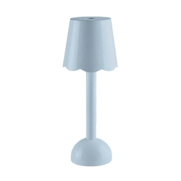 Addison Ross Periwinkle Blue Scallop Rechargeable LED Lamp
