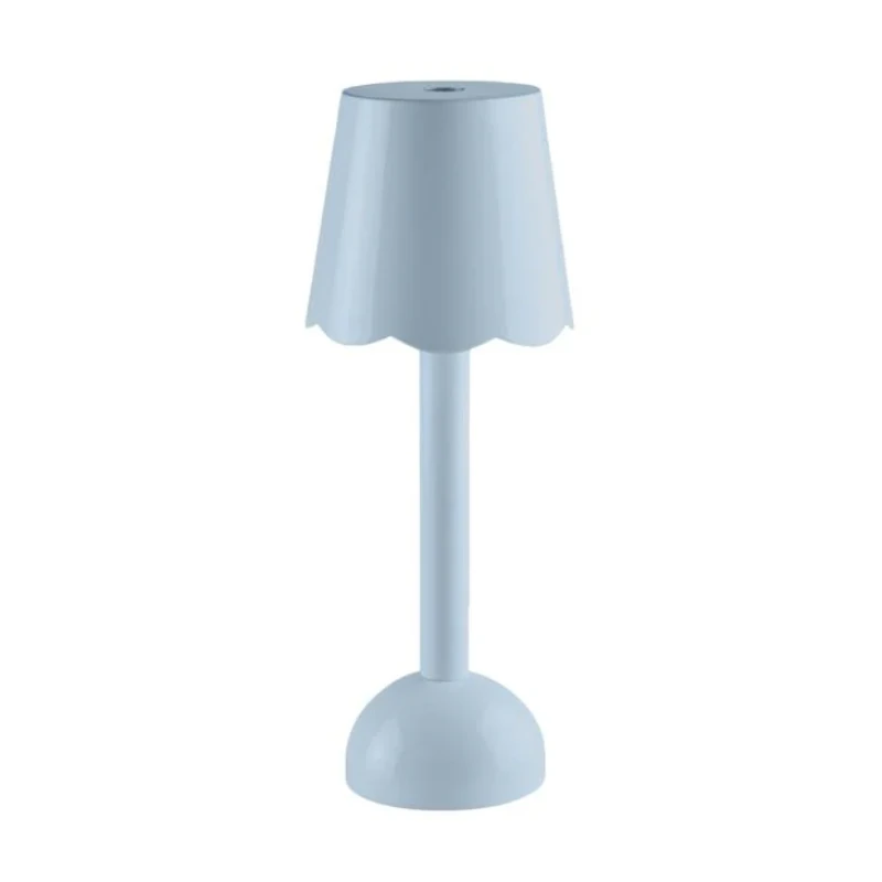 Addison Ross Periwinkle Blue Scallop Rechargeable LED Lamp