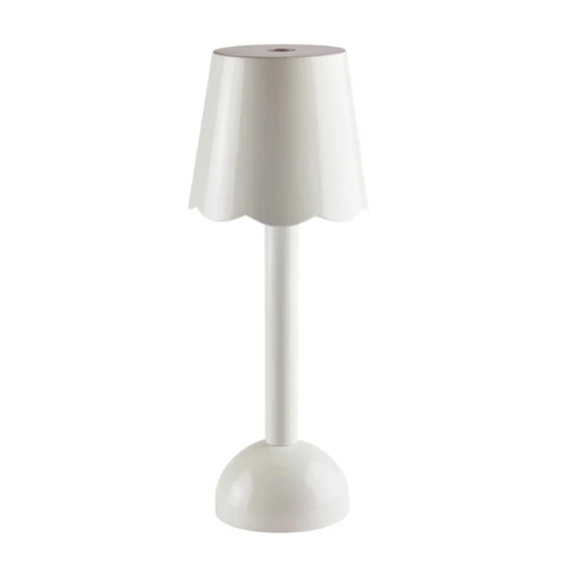 Addison Ross White Scallop Rechargeable LED Lamp