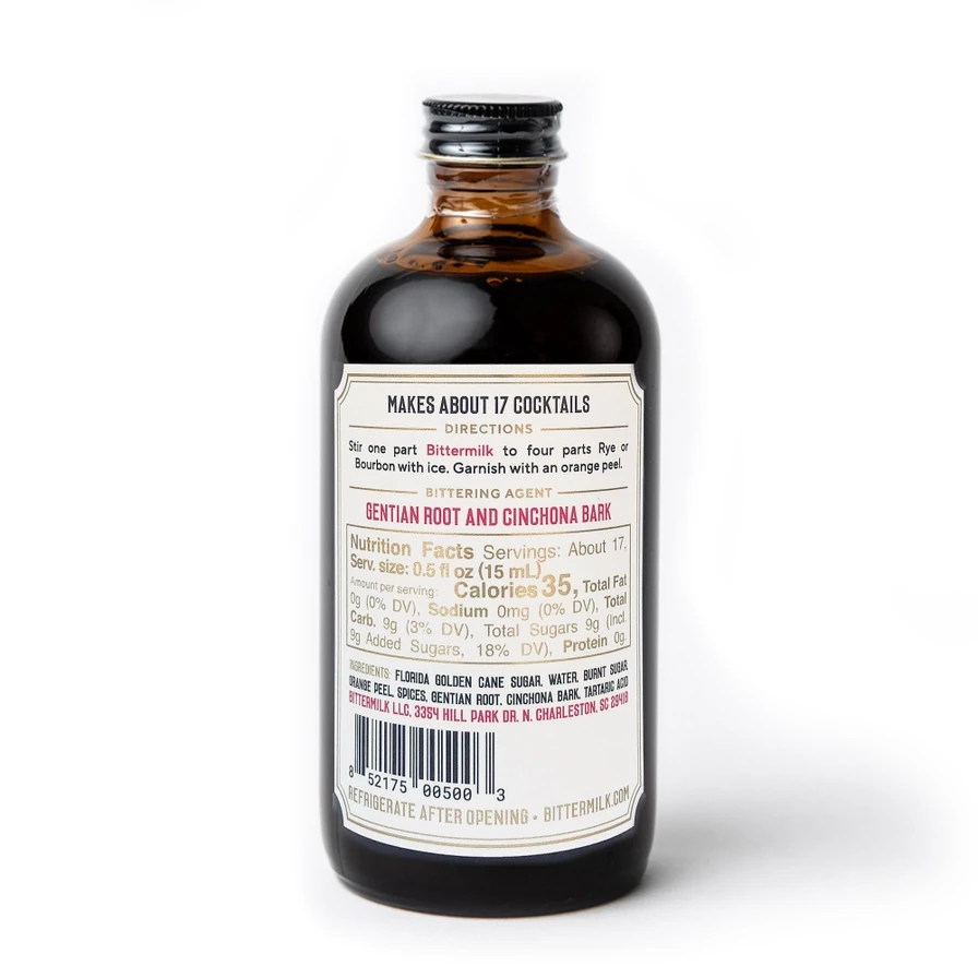 Bittermilk No.1 - Bourbon Barrel Aged Old Fashioned Cocktail Mixer