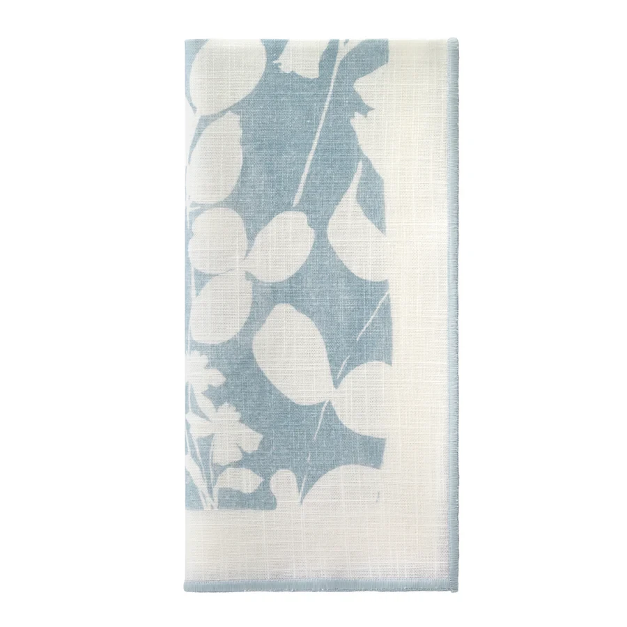 Bodrum Fleur de Lin Floral Napkin - Blue