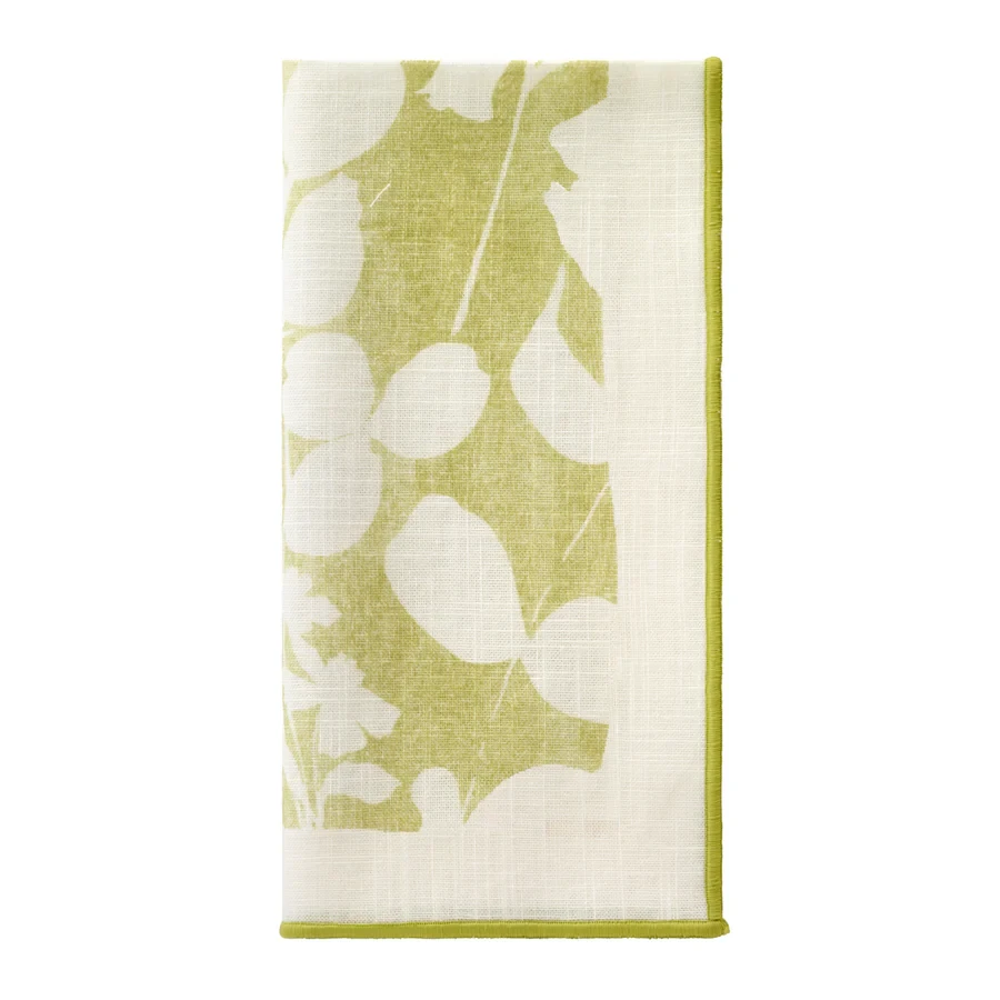 Bodrum Fleur de Lin Floral Napkin - Green