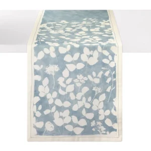 Bodrum Fleur de Lin Floral Runner - Blue