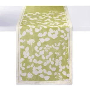 Bodrum Fleur de Lin Floral Runner - Green