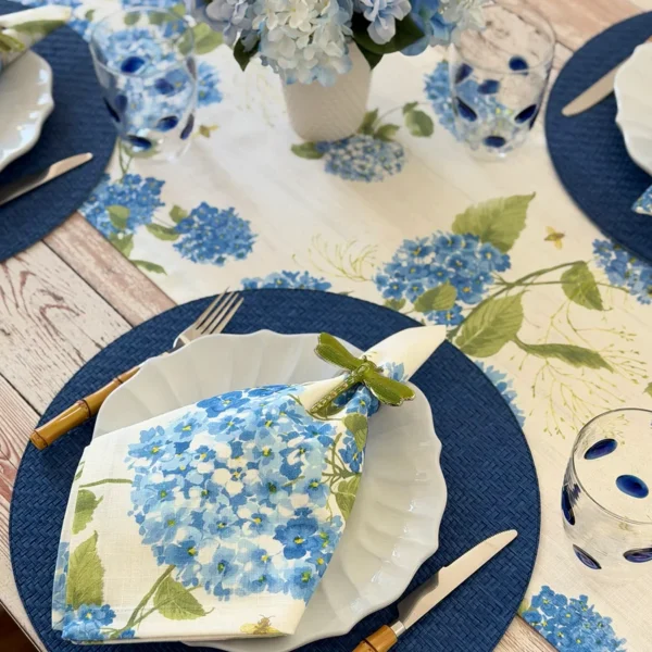 Bodrum Hydrangea Blue Napkin