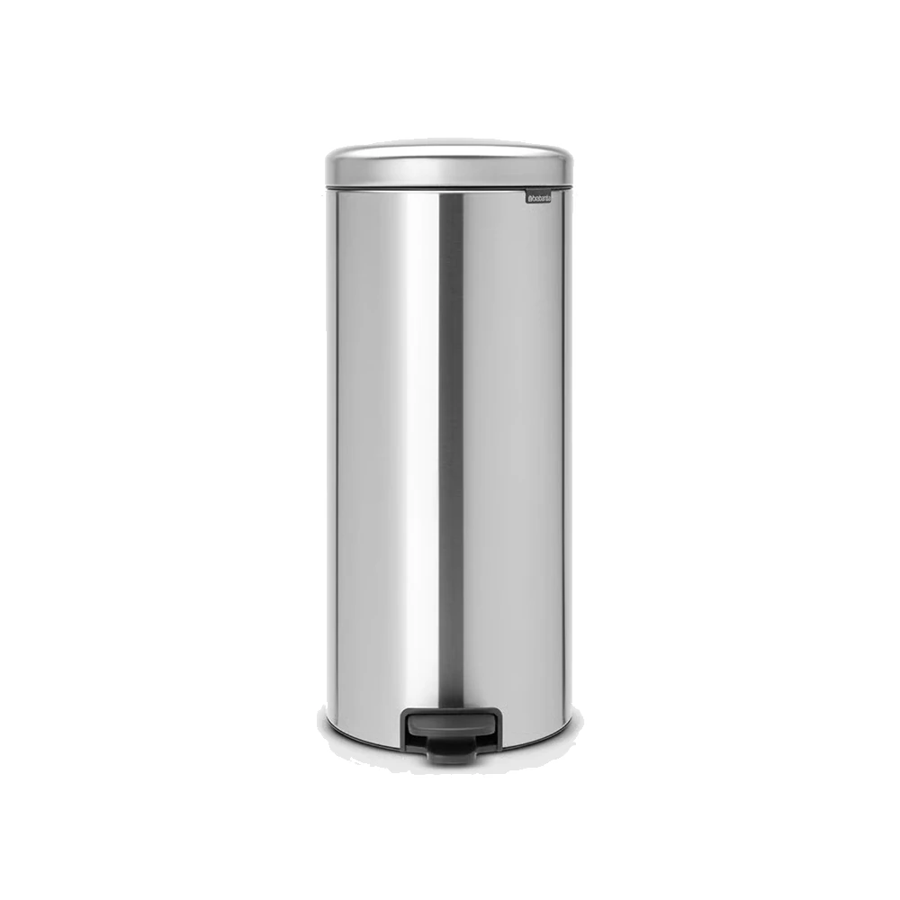 Brabantia NewIcon Step on Trash Can - Matte Steel
