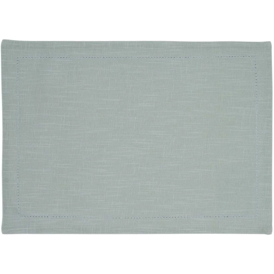 C&F Home - Hemstitch Solid Sea Glass Everyday Placemat