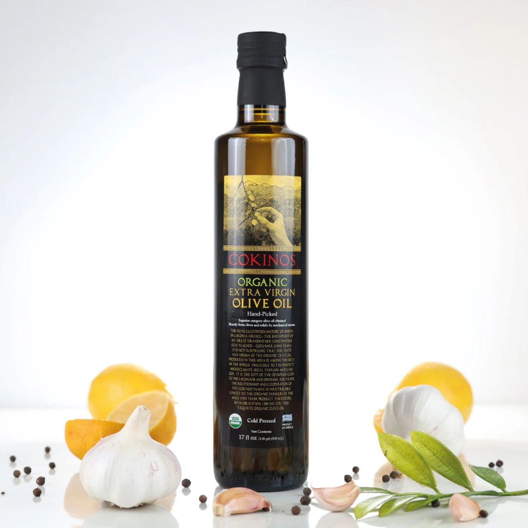 Cokinos Organic Extra Virgin Olive Oil (Reserve) – 500 ml Small Bottle