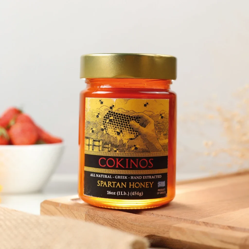 Cokinos Spartan Honey – 16 oz Jar