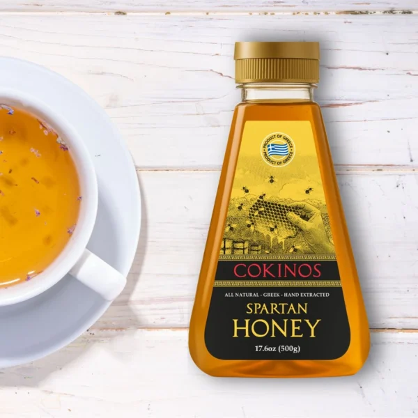 Cokinos Spartan Honey – 17.6 oz Squeeze Bottle