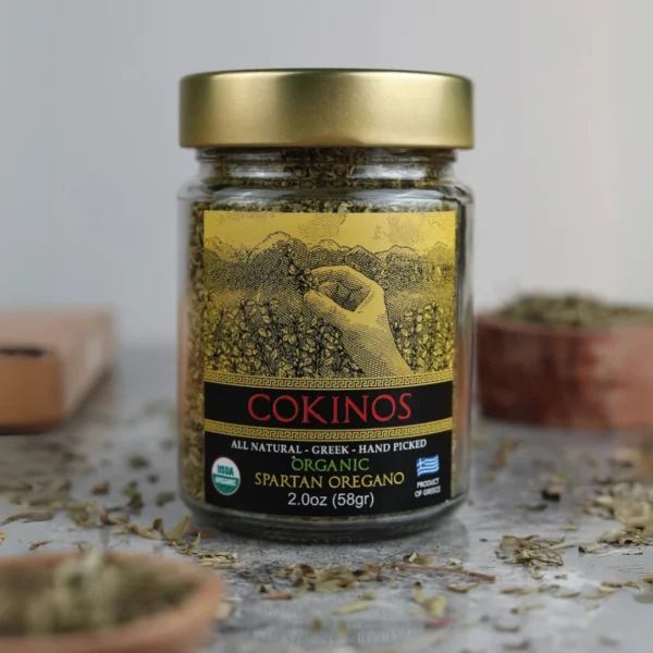 Cokinos Spartan Organic Oregano – 2 oz Jar
