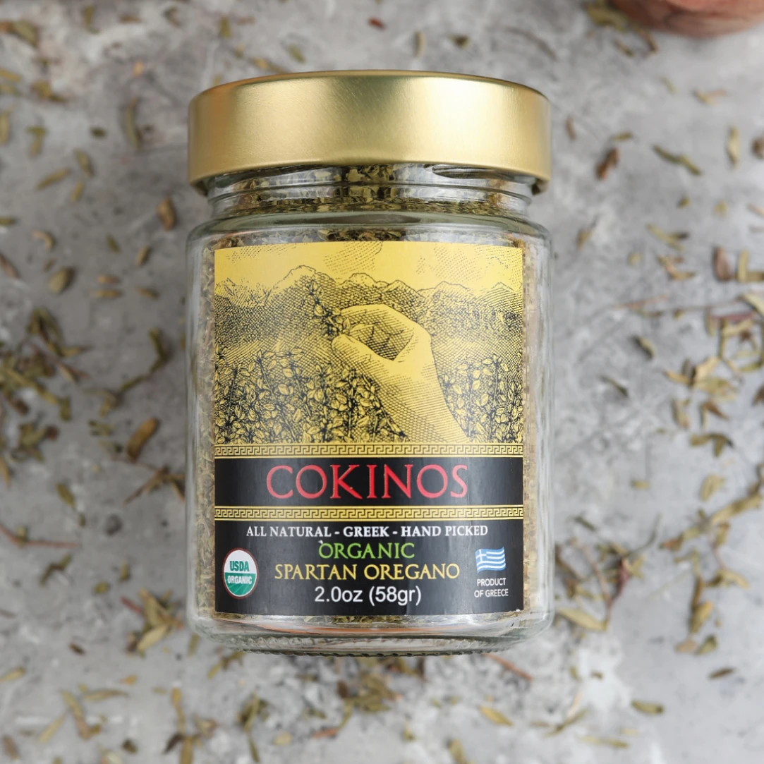 Cokinos Spartan Organic Oregano – 2 oz Jar