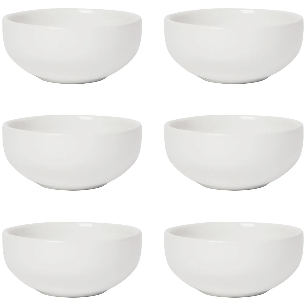 Danica White Pinch Bowls Set of 6