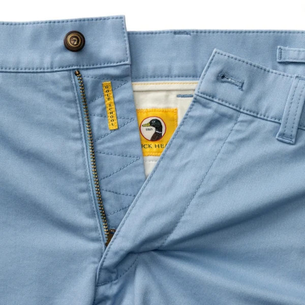 Duckhead 7" Gold School Chino Short - Chambray Blue
