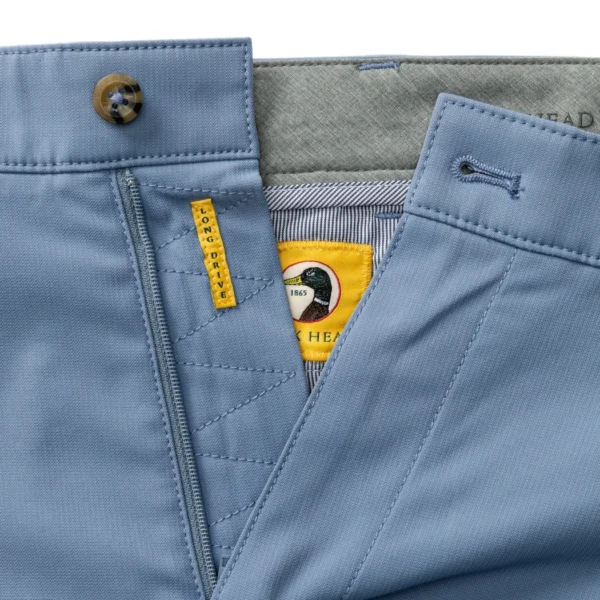 Duckhead 9" Long Drive Performance Short - Chambray Blue