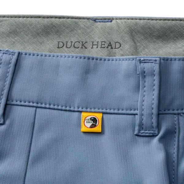 Duckhead 9" Long Drive Performance Short - Chambray Blue