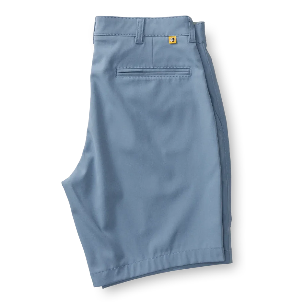 Duckhead 9" Long Drive Performance Short - Chambray Blue