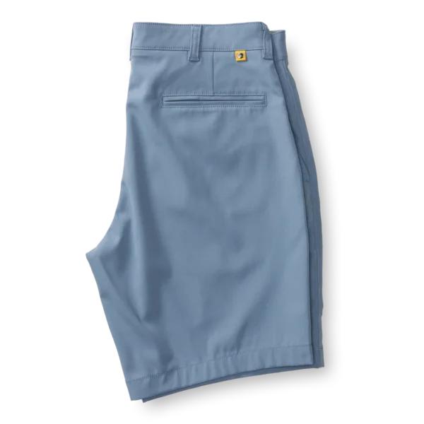 Duckhead 9" Long Drive Performance Short - Chambray Blue