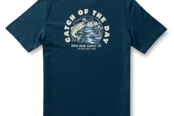 Duckhead Catch Of The Day T-Shirt - Mallard Blue