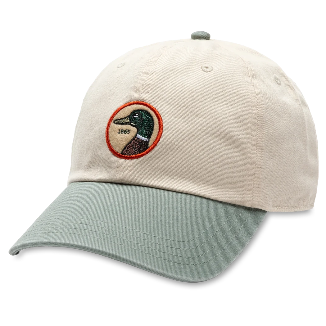 Duckhead Circle Patch Twill Hat - Cream