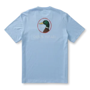 Duckhead Logo Short Sleeve T-Shirt - Serenity Blue Heather