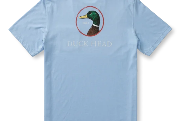Duckhead Logo Short Sleeve T-Shirt - Serenity Blue Heather