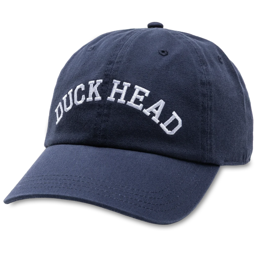 Duckhead Gold School Twill Hat - Navy