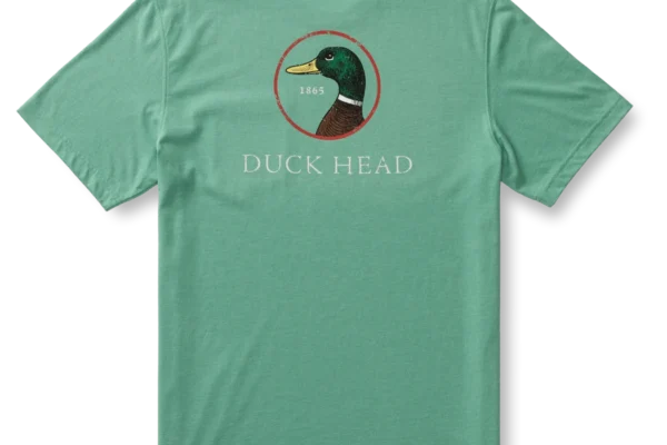 Duckhead Logo Short Sleeve T-Shirt - Aspen Green Heather