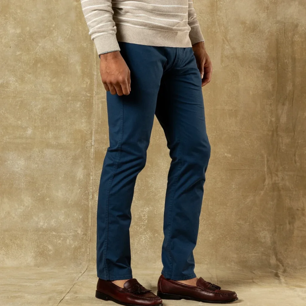 Duckhead Classic Fit Shoreline Five-Pocket Pant - Lure Blue