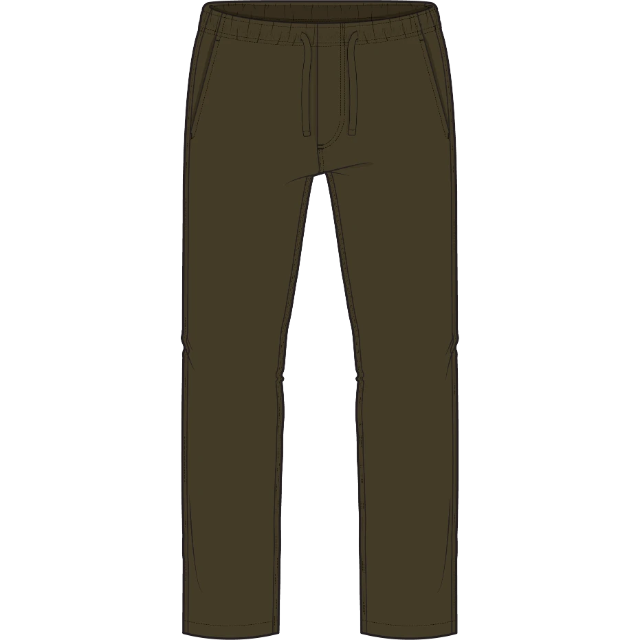 Faherty Linen Drawstring Pants - Dark Palm