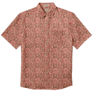 Faherty Short-Sleeve Breeze Shirt - Rose Island Floral