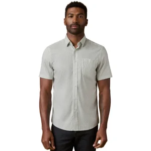 Faherty Short-Sleeve Movement Shirt - Sage Scallop Shell