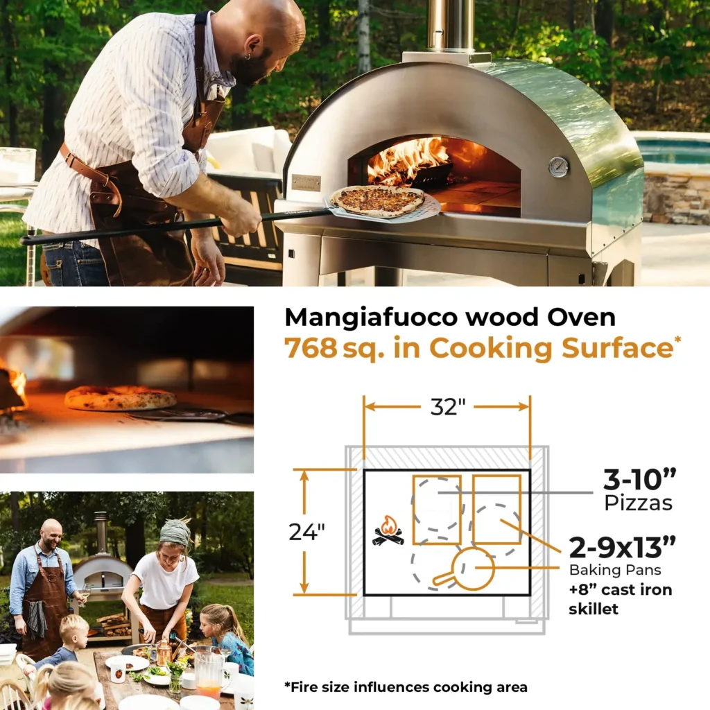 Fontana Mangiafuoco Wood-Fired Oven, Countertop