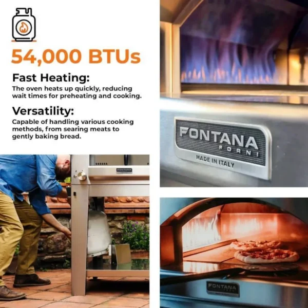Fontana Margherita Napoli Hybrid Countertop Pizza Oven