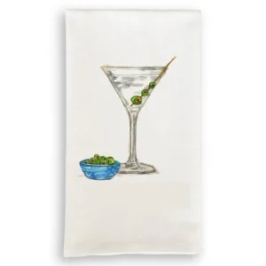 French Graffiti Martini Please Dishtowel