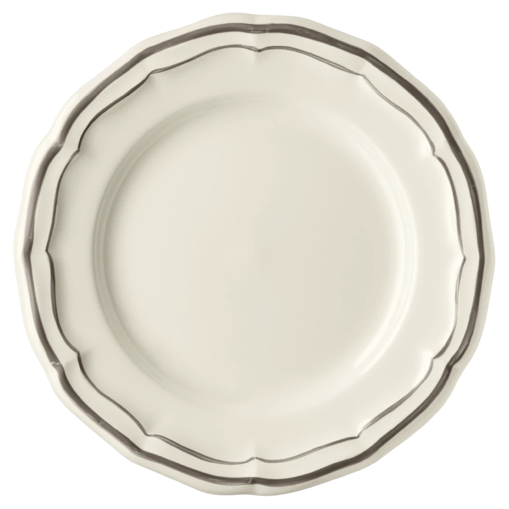 Gien Filet Taupe Bread Plate