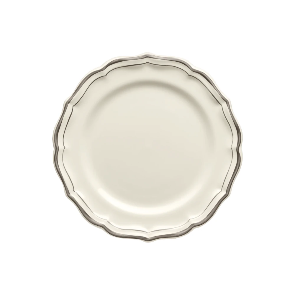 Gien Filet Taupe Dessert Plate