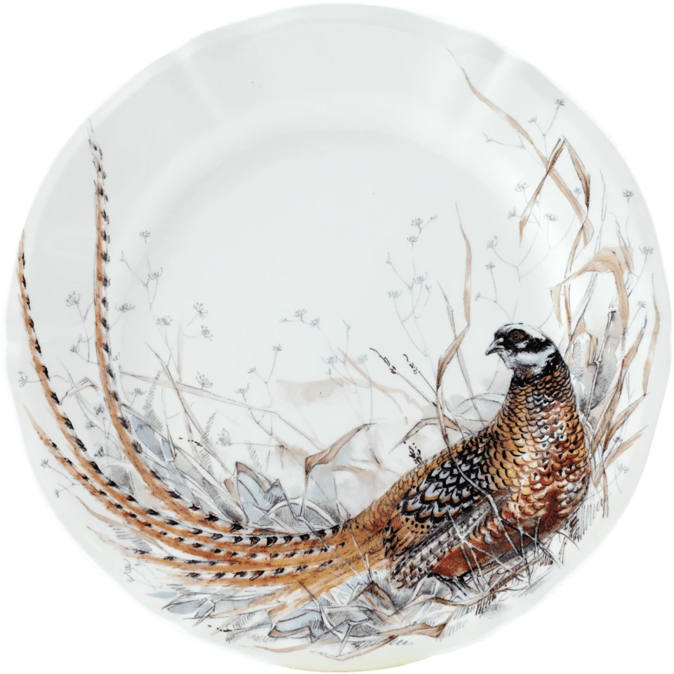 Gien Sologne Dessert Plate - Pheasant